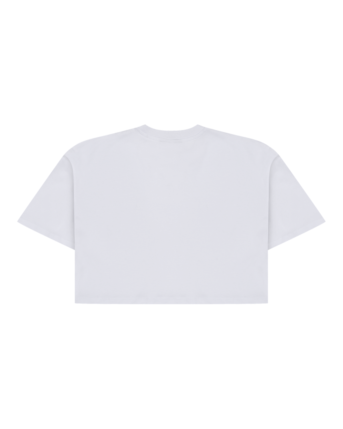 White Jägermeister cropped tee from the back.