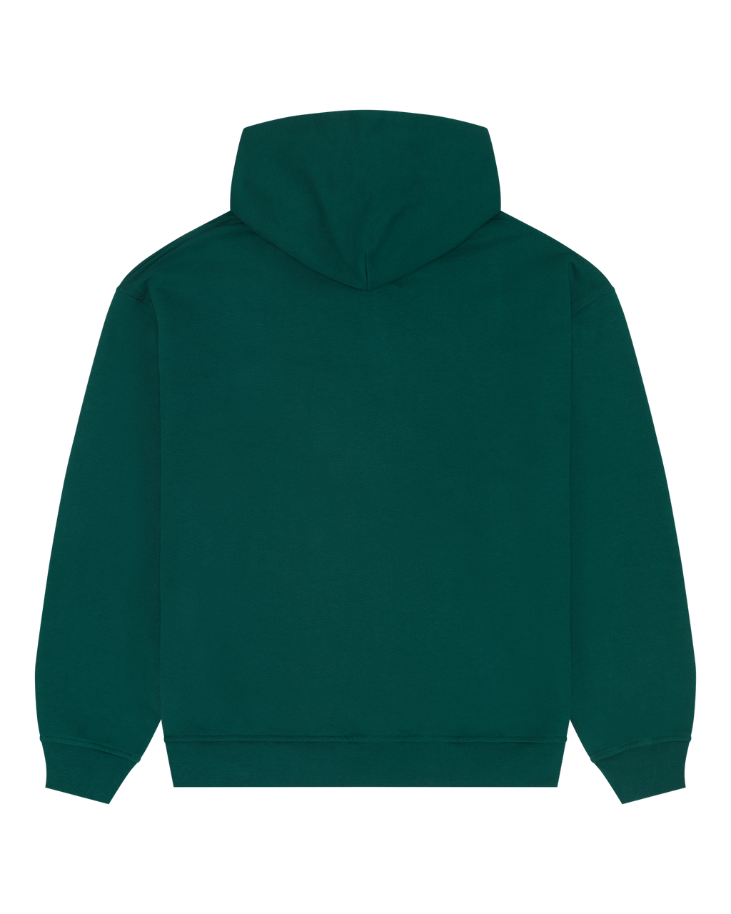 Green Jägermeister hoodie from the back.