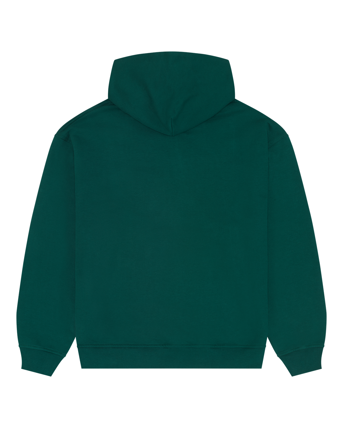 Green Jägermeister hoodie from the back.