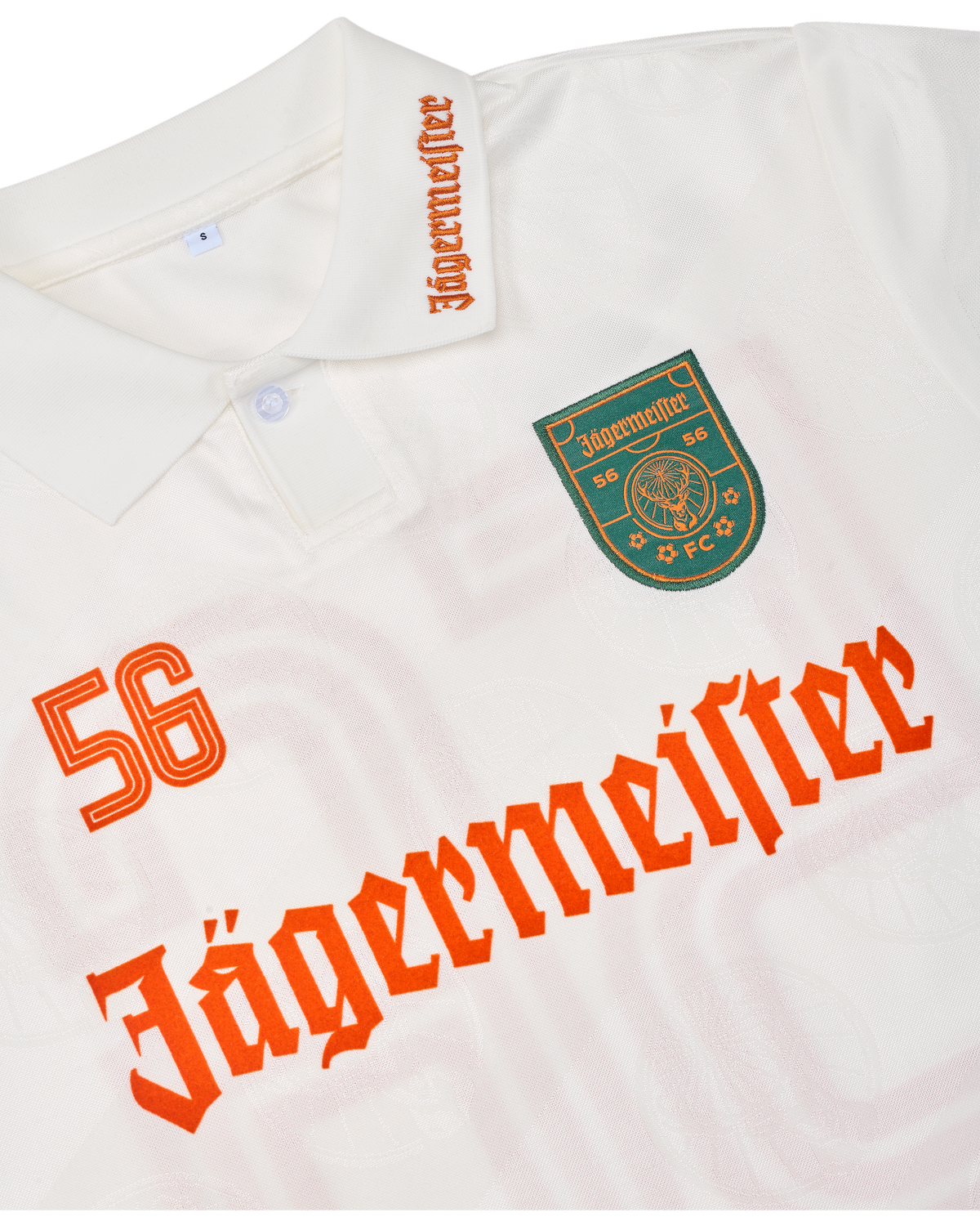 Camisola branca com marca Jägermeister 