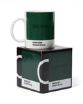 Green mug with 'Jägermeister' branding on a matching box