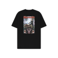 Black t-shirt with Jägermeister tradition graphic design on the back